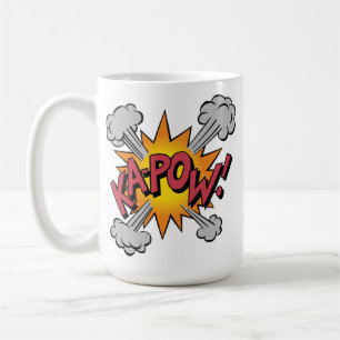 KA-POW! 漫画本のグラフィック コーヒーマグカップ