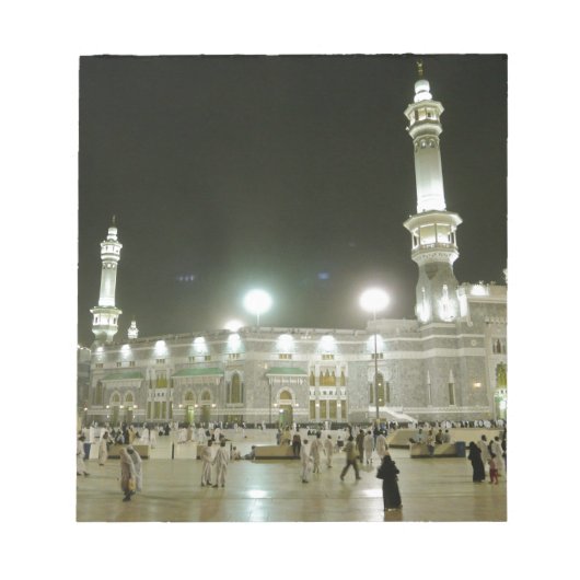 Kaaba Kaba Mekka Mecca Islam Allah Moslem Muslim ノートパッド (正面)