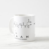 Kaanペプチド名mag コーヒーマグカップ (正面左)