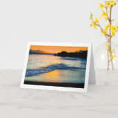 Kaanapaliのビーチの挨拶状 カード (黄色い花)