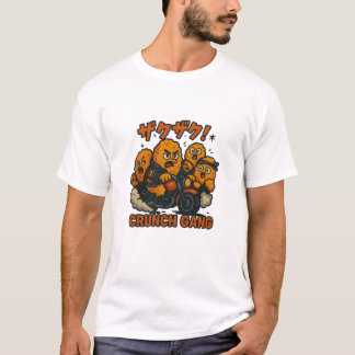 Kaarage Crunch Gang – Kawaii Street Snack Tシャツ