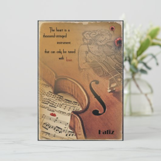 Kaart enkel Hafiz - thousend-stringed instrument (スタンド正面)