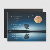 Kaart enkel Rumi - If you want the moon (正面/裏面)