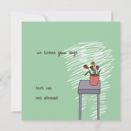 kaart felicitatie カード (裏面)