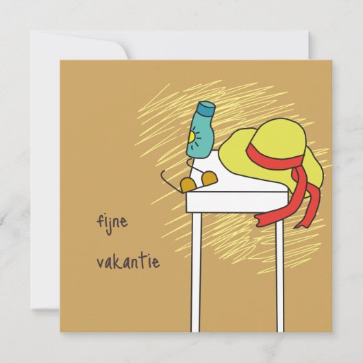 kaart fijne vakantie カード (正面)