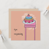 kaart fijne verjaardag カード (正面/裏面インサイチュ)