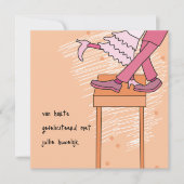 kaart huwelijk felicitatie uitnodiging カード (正面)