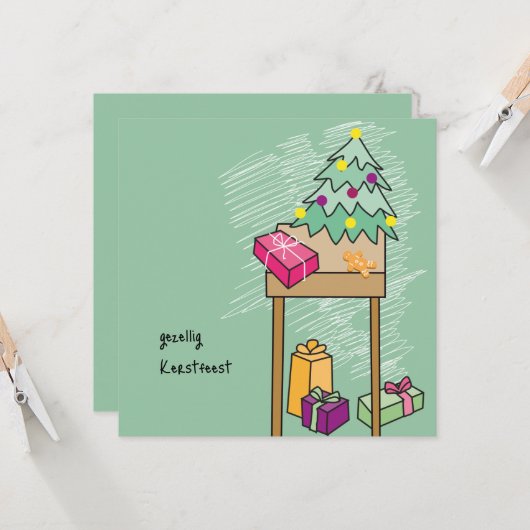 kaart Kerst カード (正面/裏面インサイチュ)