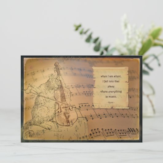 Kaart met gedicht Rumi (スタンド正面)