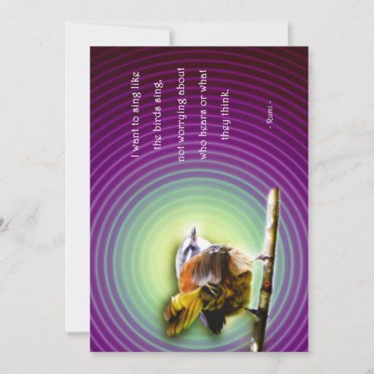 Kaart met gedicht Rumi (正面)