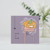 kaart tafeltje halloween カード (スタンド正面)