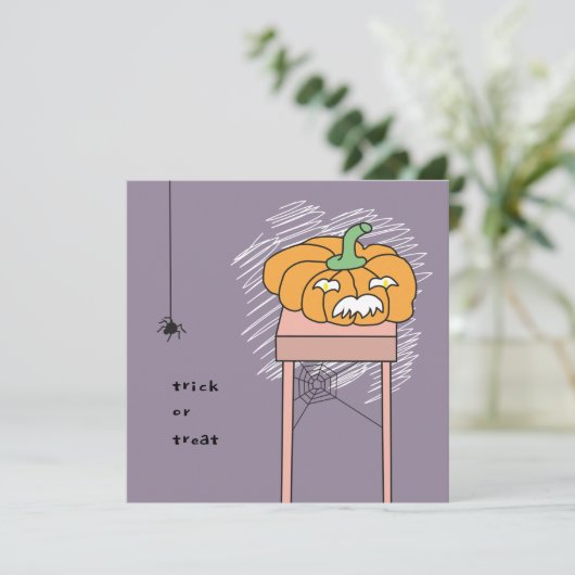 kaart tafeltje halloween カード (スタンド正面)