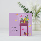 kaart uitnodiging feestje カード (スタンド正面)