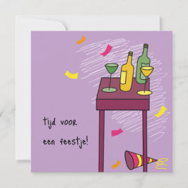 kaart uitnodiging feestje カード