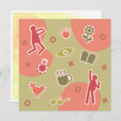  kaart uitnodiging koffie (正面/裏面)