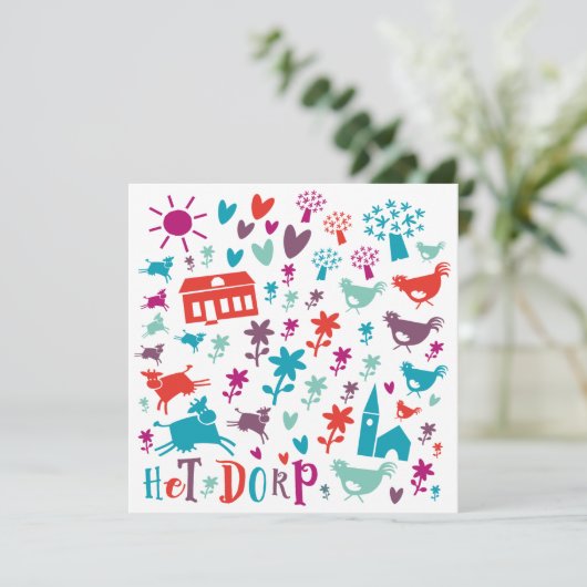 kaart verhuizen 'dorp' カード (スタンド正面)