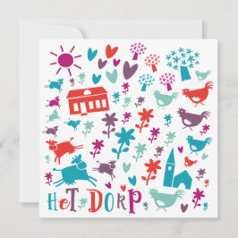 kaart verhuizen 'dorp' カード