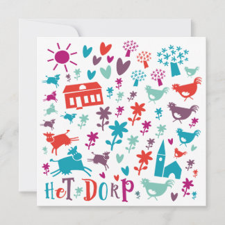 kaart verhuizen 'dorp' カード