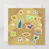 kaart verjaardag 70 jaar カード (正面)