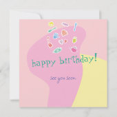 kaart verjaardag 'happy birthday' カード (裏面)