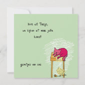 kaart verjaardag poes カード (裏面)