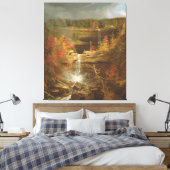 Kaaterskill滝 キャンバスプリント (インサイチュ (寝室))