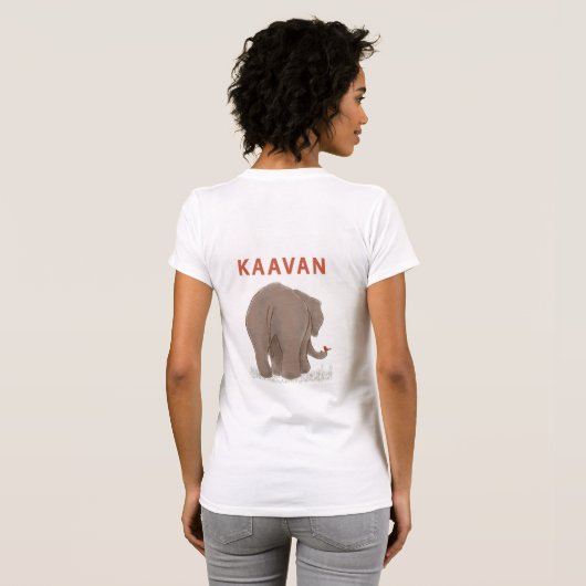 KAAVAN女性のTシャツ Tシャツ (裏面フル)