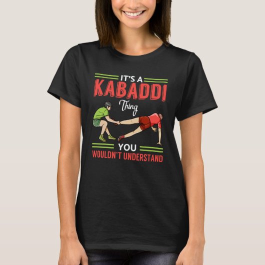 Kabaddi Game Sport Player Indian Team Training  1 Tシャツ (正面)
