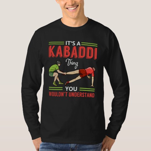 Kabaddi Game Sport Player Indian Team Training  1 Tシャツ (正面)