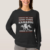 Kabaddi Game Sport Player Indian Team Training Tシャツ (正面)