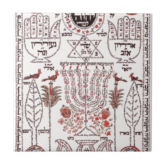 Kabbalahのデザイン タイル (正面)