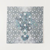 Kabbalahアワビの貝および真珠生命の樹 タペストリー (正面)