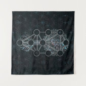 Kabbalah人生のEtz Hayimの木 タペストリー (正面(横))