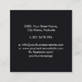 Kabbalah生命の木の神聖な幾何学オーナメント スクエア名刺 (裏面)