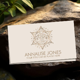 Kabbalah生命の木の神聖な幾何学オーナメント 名刺