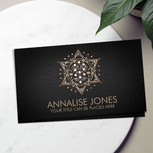 Kabbalah生命の木の神聖な幾何学オーナメント 名刺