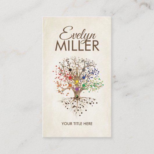 Kabbalah生命の木 名刺 (正面)