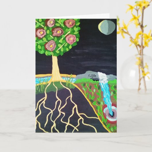 Kabbalah カード (黄色い花)