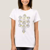 Kabbalistic Tree of life hebrew sephiroth  Tシャツ (正面)