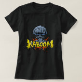 KABOOM! T-Shirt Bomb Mushroom Cloud Shirt Comic Bo Tシャツ (デザイン正面)