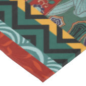 Kabukiの武士の戦士Woodblock テーブルクロス (アングル)