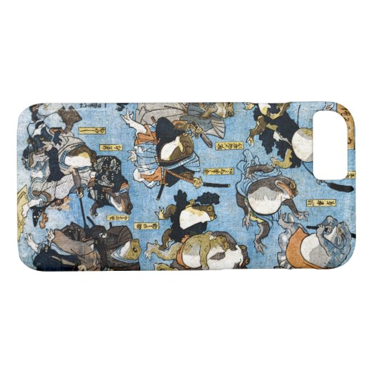 kabuki俳優としてカエルを描写するUkiyo-eのプリント Case-Mate iPhoneケース (裏面(横))