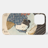 Kabuki Actor Japanese Ukiyo-e Phone Case - Edo Per iPhoneケース (裏面横)