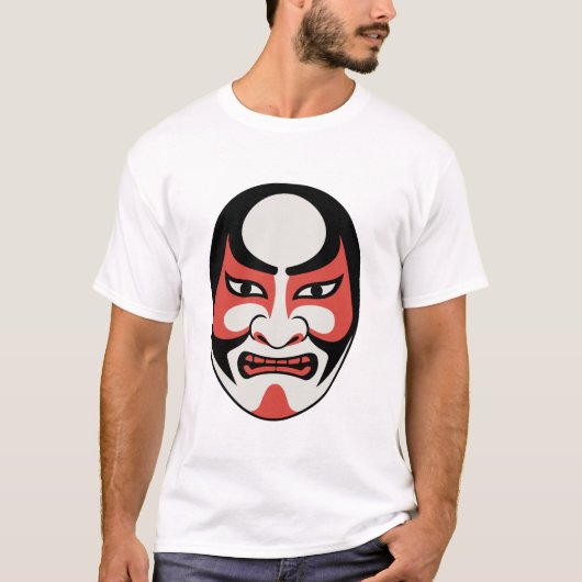 Kabuki Mask - T-shirt Design Tシャツ (正面)