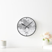 Kabul Clock City Line Art ラウンド壁時計 (ホーム)