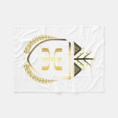 Kabyle doré フリースブランケット (正面(横))