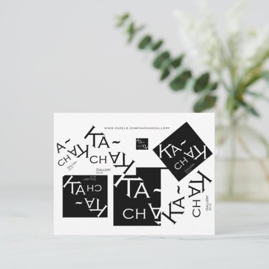 KACHAK GALLERYロゴ – はがき (スタンド正面)