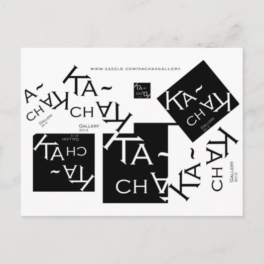 KACHAK GALLERYロゴ – はがき (正面)