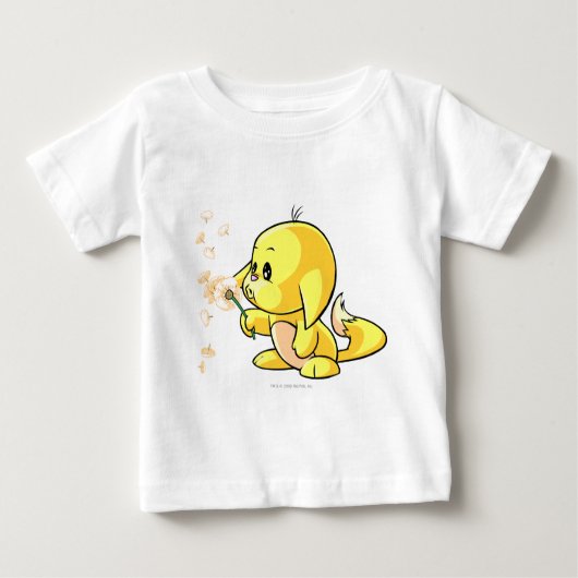 Kacheekの黄色 ベビーTシャツ (正面)