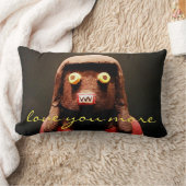 Kachina Doll Photo Love You Moreスクリプト引用文 はっきりした ランバークッション (ブランケット)